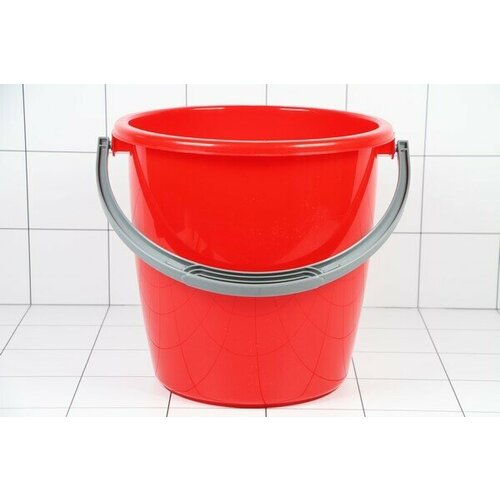 Ведро 12л ПП красное без крышки