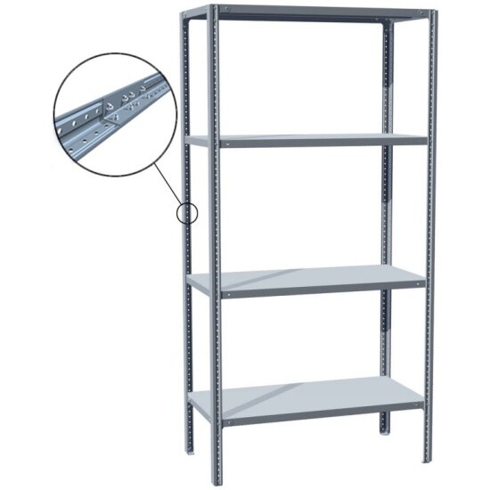 фото Стеллаж пакс-металл МС-234 Р (192x100x30) разборная стойка