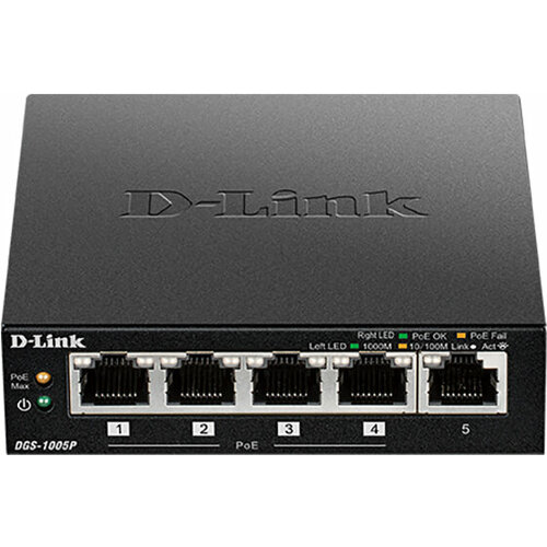 D-Link Коммутатор D-Link DGS-1005PB1A 767500₽