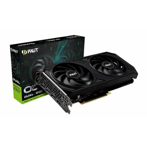 Palit Видеокарта PALIT RTX4060Ti DUAL OC 8GB GDDR6 128bit 3-DP HDMI NE6406TT19P1-1060D