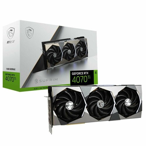 Видеокарта MSI RTX4070Ti SUPRIM SE 12GB GDDR6X 192-bit DPx3 HDMI 3FAN RTL 12886800₽