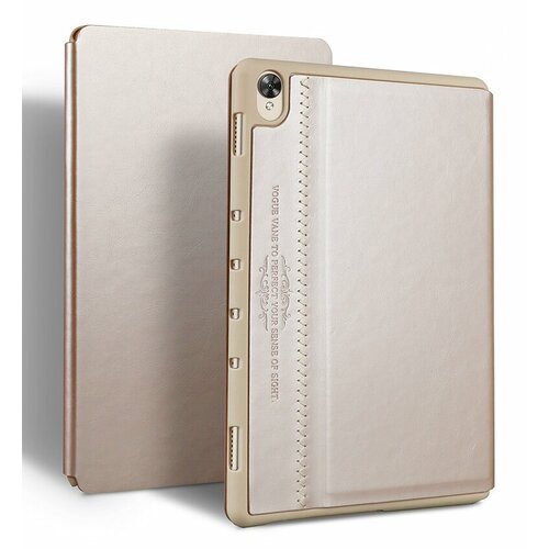 Чехол-книжка MyPads для планшета Huawei MatePad C3 (AGRK-L09BZ) / Honor Pad X8 (AGM3-W09HN) / Honor Pad X8 Lite (AGM-W09HN) в золотом цвете