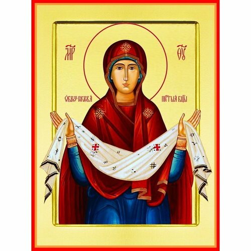 Икона Покров Пресвятой Богородицы, арт PKI-БМ-44