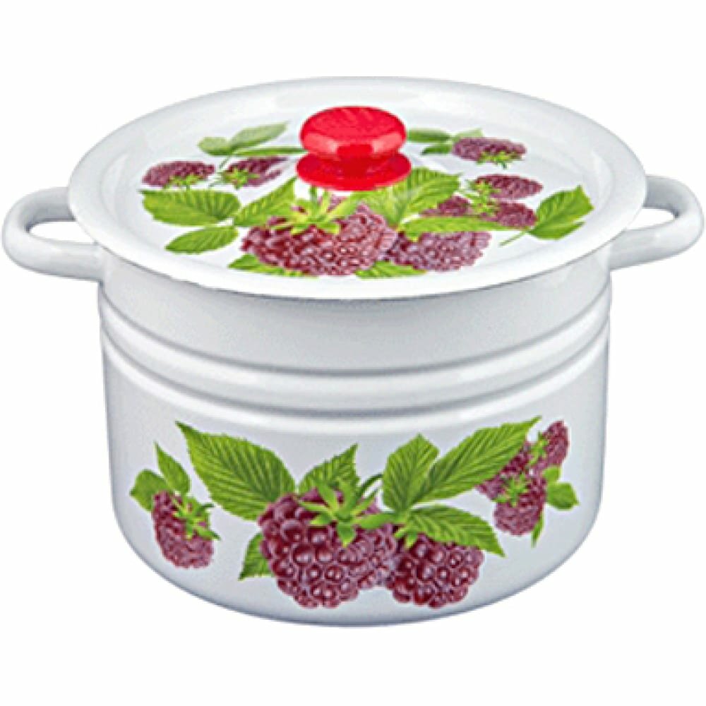 фото Цилиндрическая эмалированная кастрюля стальэмаль С1620.39