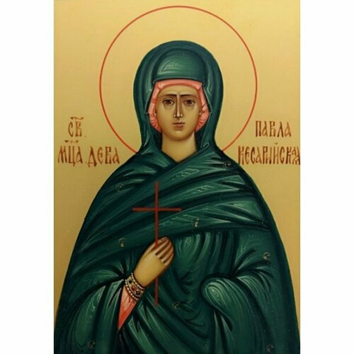 Икона Павла Кесарийская писаная, арт ИР-1453