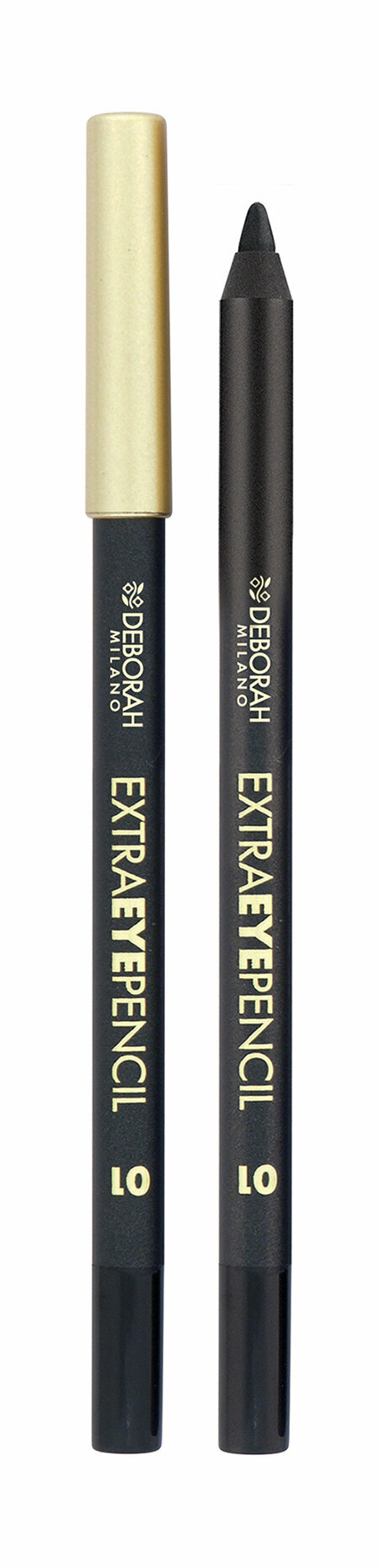 DEBORAH MILANO Карандаш для век Extra Eye Pencil, 1,5 г, 01 Черный