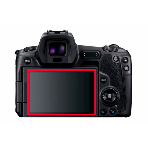 Защитное закалённое противоударное стекло MyPads для фотоаппарата Canon EOS R из качественного японского материала премиум-класса с олеофобным по.