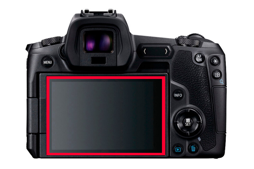 Защитное закалённое противоударное стекло MyPads для фотоаппарата Canon EOS R из качественного японского материала премиум-класса с олеофобным по.