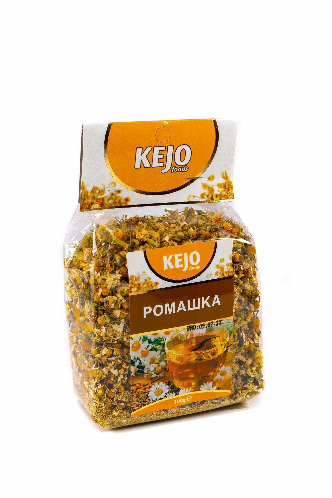 Чай KEJOfoods Цветки Ромашки 100 гр м/у