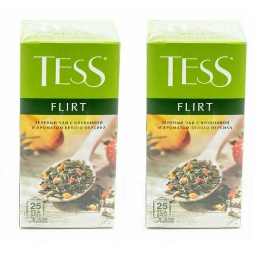 Tess Чай зеленый, FLIRT, 25 шт, 2 уп