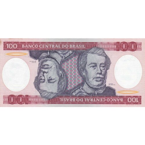 Бразилия 100 крузейро 1984 г. (3) бразилия 100 крузейро реалов 1993 г