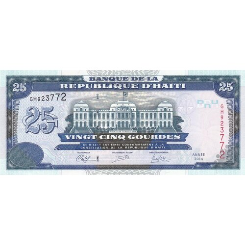 банкнота номиналом 50 гурдов 2010 года гаити Гаити 25 гурдов 2014 г.