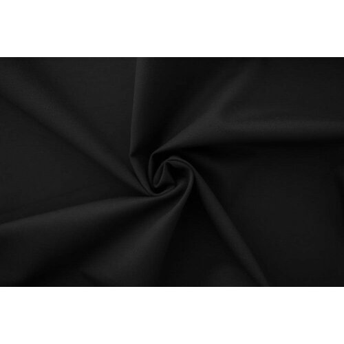 Ткань джерси из вискозы с эластаном черного цвета