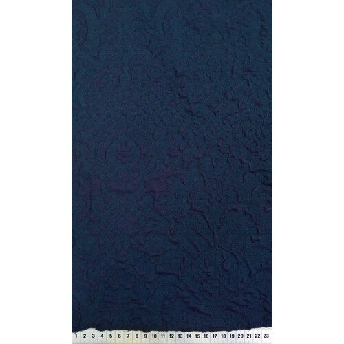 Ткань Трикотаж филькупе синего цвета Италия