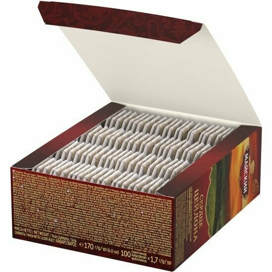 Майский Чай Сердце Цейлона, черный, 100 пакетиков, 2 шт - фотография № 4