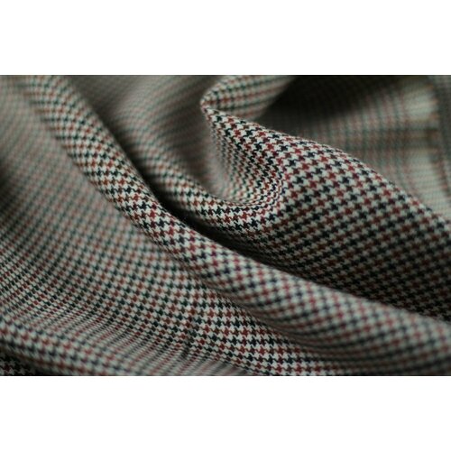 Ткань шерсть с узором гусиная лапка