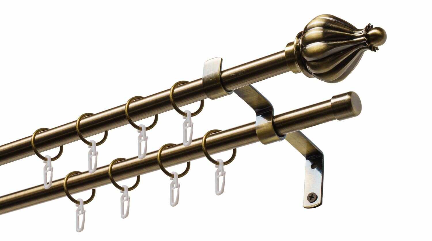 Карниз для штор 4,2 метра AICITY плеяде плоский 22 бронза — купить в ...