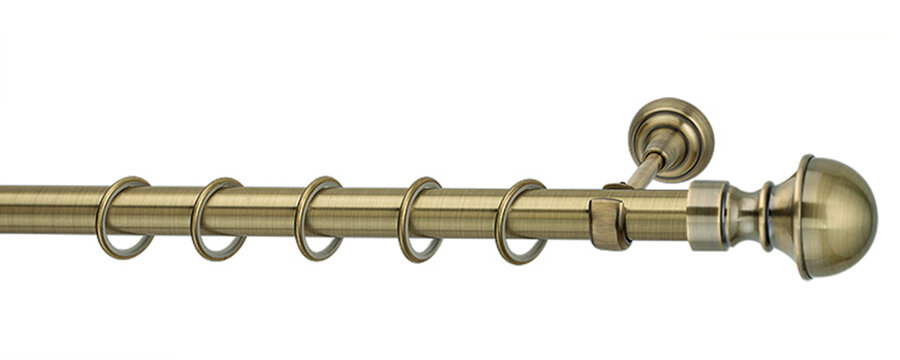 фото Карниз Бостон антик 25мм 180см: однорядный