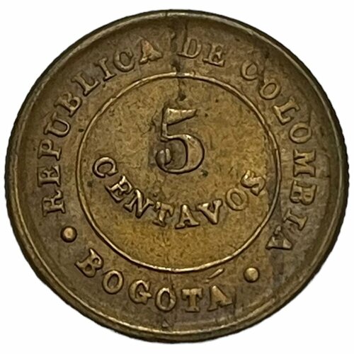 Колумбия, Лепрозорий 5 сентаво 1901 г. (2)
