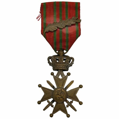 орден за медицинскую доблесть Бельгия, военный крест с пальмовой ветвью 1915-1918 гг.
