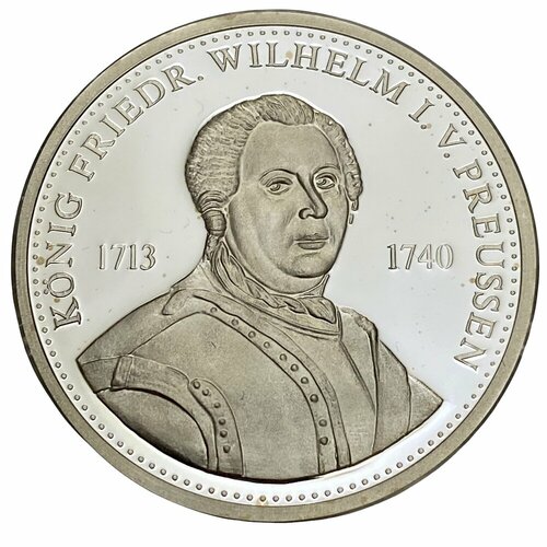 Германия, настольная памятная медаль Короли Германии. Фридрих Вильгельм I 1995 г.