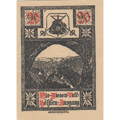 Австрия, Ланд-Верфен 20 геллеров 1920 г. австрия вайер маркт и вайер ланд 10 геллеров 1920 г