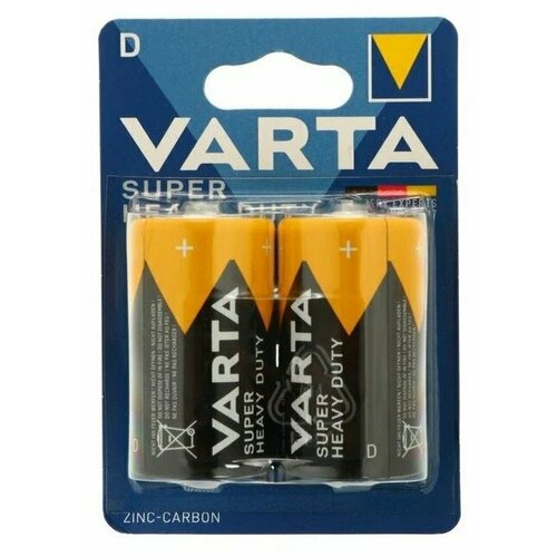 Батарейка Varta Super Heavy Duty (D, 2 шт) (R20/2SH)