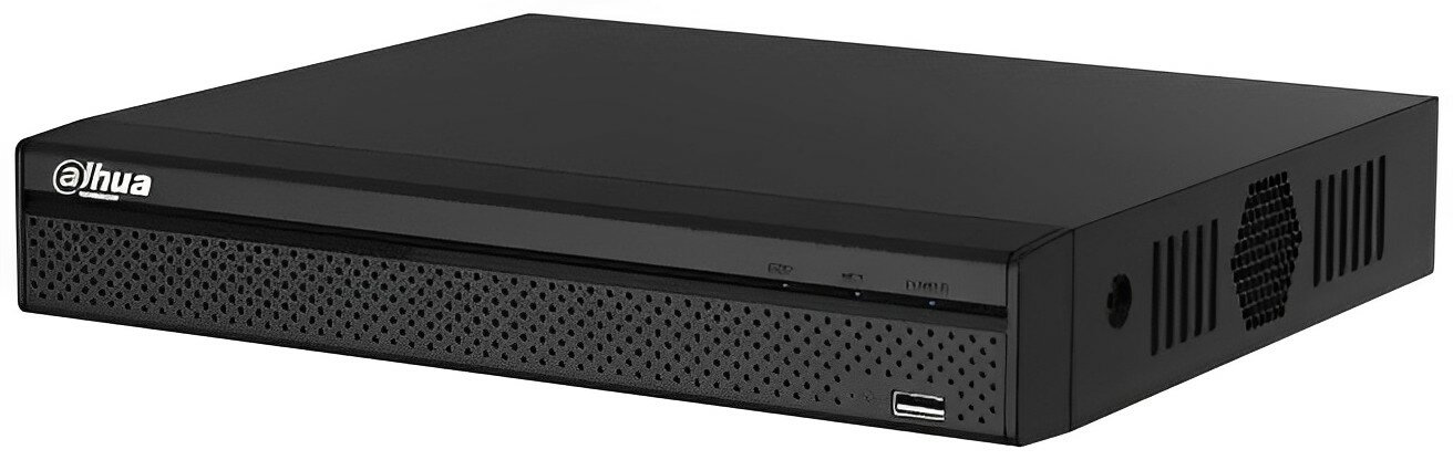 Dahua Dhi-nvr1104hs-s3/h 4-канальный IP-видеорегистратор 4K и H.265+, входящий поток до 80Мбит/с, 1