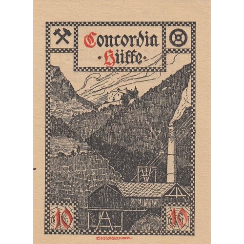 Австрия, Ланд-Верфен 10 геллеров 1920 г. австрия вайер маркт и вайер ланд 10 геллеров 1920 г