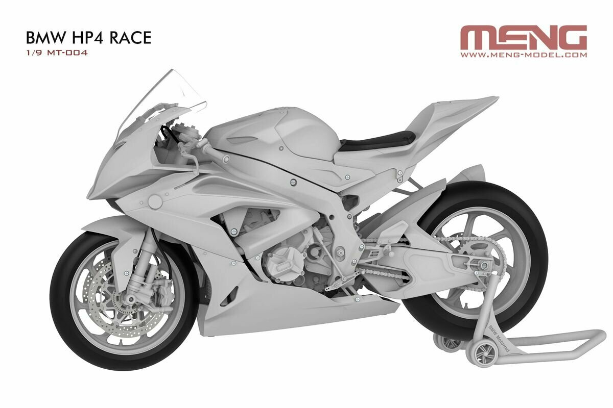Сборная модель, конструктор "MENG" MT-004 "мотоцикл" BMW HP4 RACE 1/9 1/12