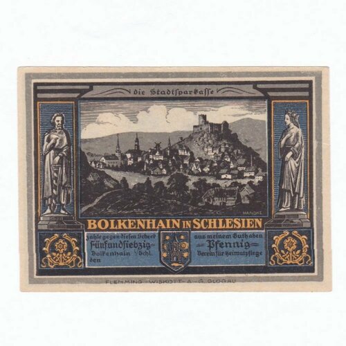 Германия (Веймарская Республика) Болкенхайн 75 пфеннигов 1922 г. (Вид 2)