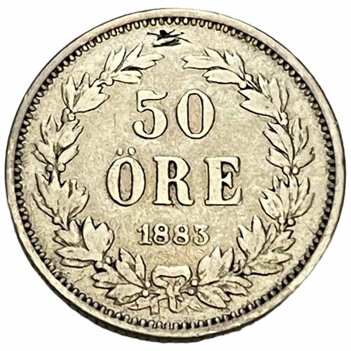 Швеция 50 эре (оре) 1883 г. гренландия 50 эре 1926 г