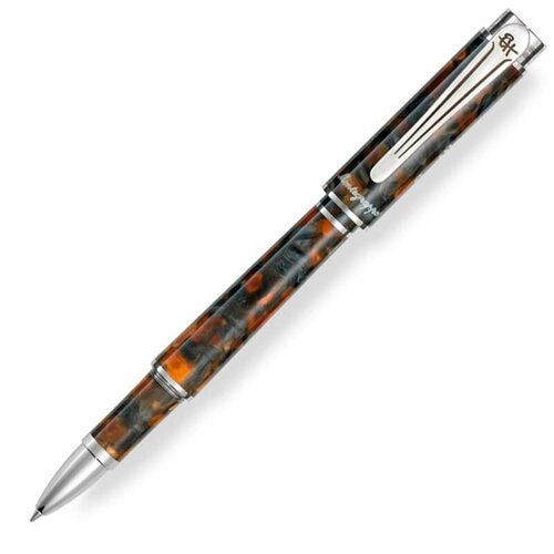 Ручка-роллер Montegrappa Ernest Hemingway Novel Amber Grey Артикул HEM-NOVEL-RB