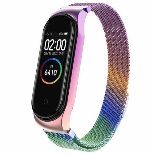 Ремешок Чехольчикофф для Xiaomi Mi Band 4 металлический Вид 4 Перламутровый