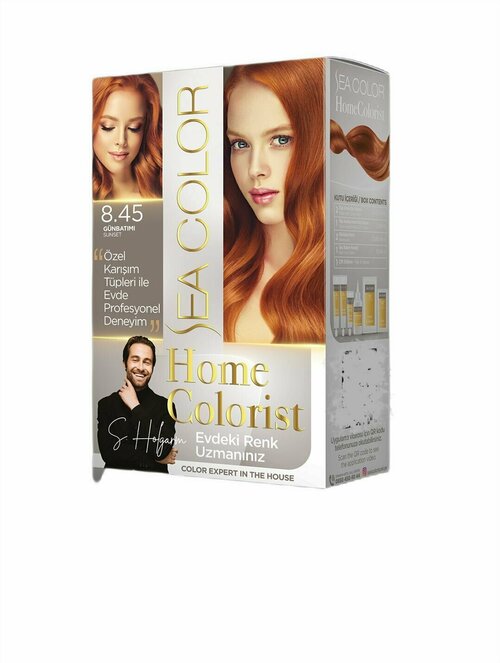 SEA COLOR Набор для окрашивания волос HOME COLORIST HAIR DYE KIT 8.45 Закат