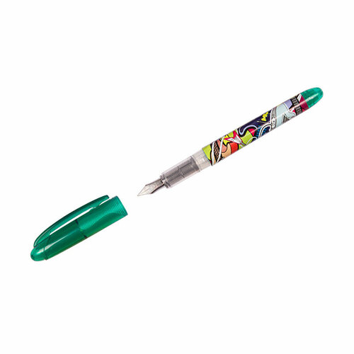 Ручка перьевая 1 шт Luxor Ink Glide, 0,8мм, синяя, 1 картридж