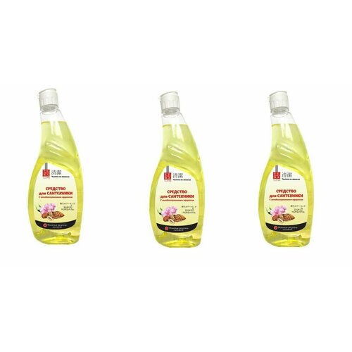 FEDORA Средство для сантехники Japan Дикий миндаль, Антибактериальное, 750 мл - 3 шт
