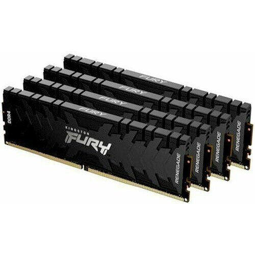 Оперативная память 32Gb DDR4 3600MHz Kingston Fury Renegade Black (4x8Gb KIT) (KF436C16RBK4/32)