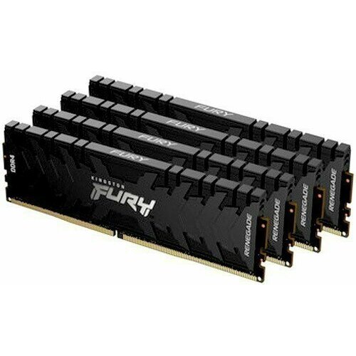Оперативная память 32Gb DDR4 3600MHz Kingston Fury Renegade Black 4x8Gb KIT KF436C16RBK432 1371000₽