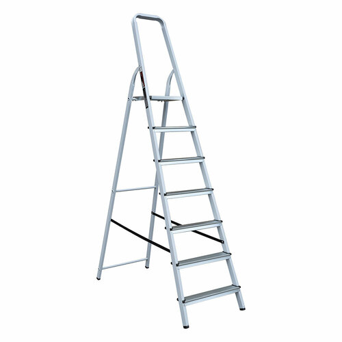 Стремянка стальная 7 ступеней 70 мм 1,48 м Hesler