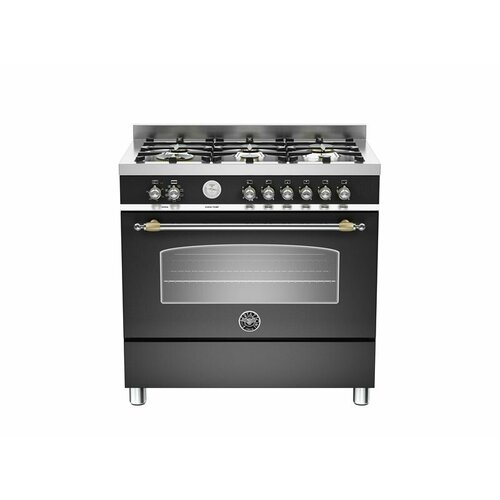 HER906MFESNET Варочный центр Bertazzoni 6 конфорок электрический духовой шкаф 90 см Черный матовый 36000000₽