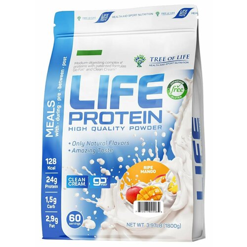 Tree of Life Life Protein 1800 гр (манго) tree of life life protein 450 гр персик