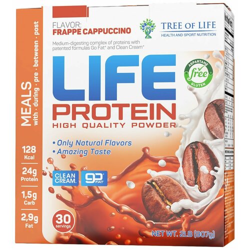 Tree of Life Life Protein 907 гр (фраппе капучино) tree of life life protein 907 гр горячий шоколад