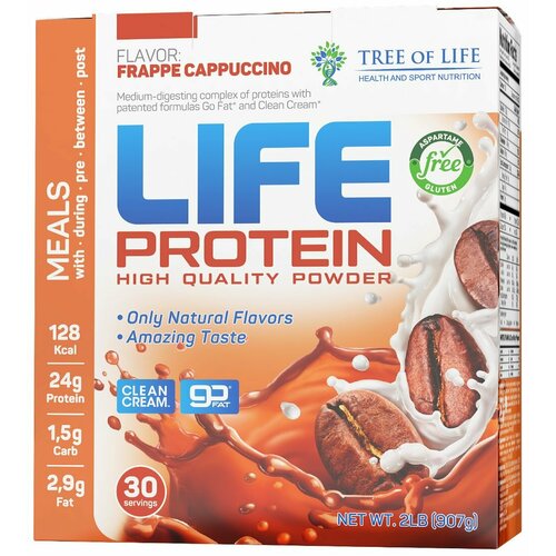 tree of life life casein 907 гр сочная дыня Tree of Life Life Protein 907 гр (фраппе капучино)