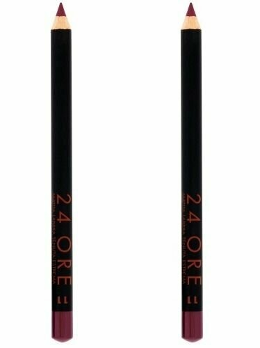 Карандаш для губ стойкий, Deborah Milano, 24 Ore Long Lasting Lip Pencil, тон 11 лиловый, 1.5 г, 2 шт
