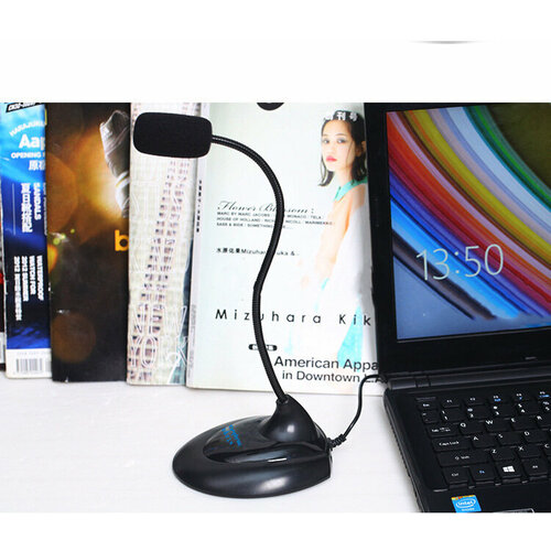 Многофункциональный офисный микрофон MyPads DM-019 из прочного пластика для компьютера черный мини микрофон с разъемом 3 5 мм микрофон для ps4 игрового плеера телефона ноутбука улучшенное качество звука мини микрофон