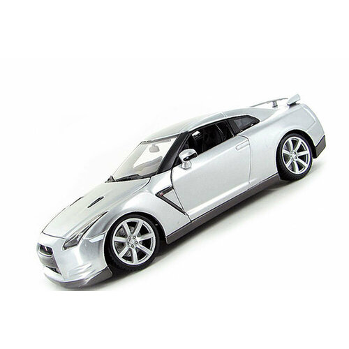 Nissan gt-r 2009 silver / nissan gt-r 2009 серебро nissan skyline gt r 2002 масштаб 1 24 коллекционная модель автомобиля silver