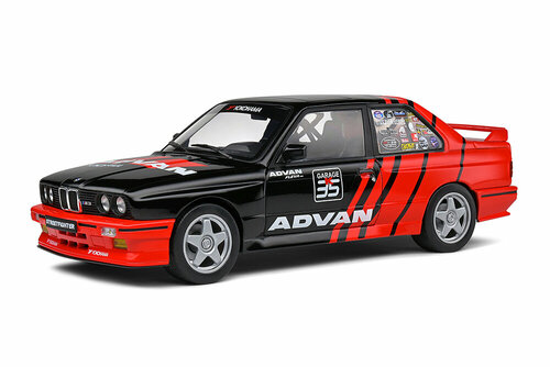 BMW E30 M3 advan drift team 1990 black/red / бмв М3 дрифт черный