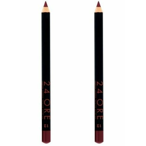 Карандаш для губ стойкий, Deborah Milano, 24 Ore Long Lasting Lip Pencil, тон 12 слива, 1.5 г, 2 шт