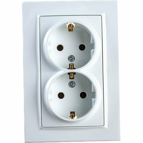 Двойная розетка Econ Камелия